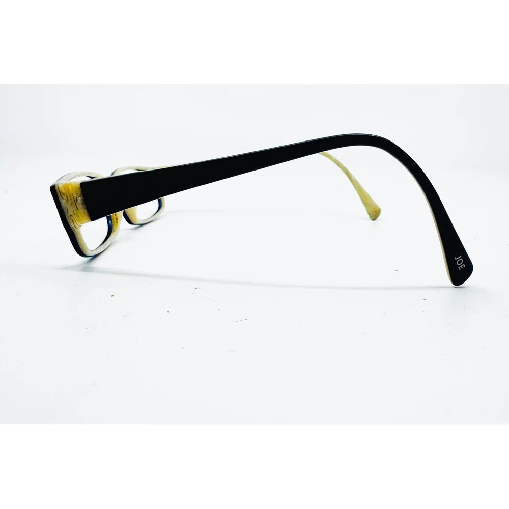 JOE Eyeglass Frames Mens Midnight Black Marbled Rectangle JOE512 140